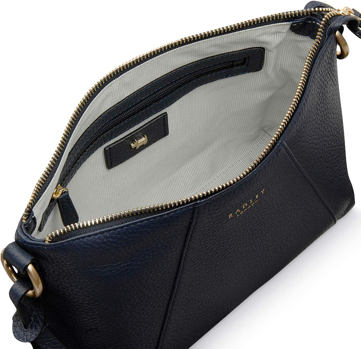 Radley Wood Street Women's Medium Cross Body Leather Bag Ink Blue (New with tags)
