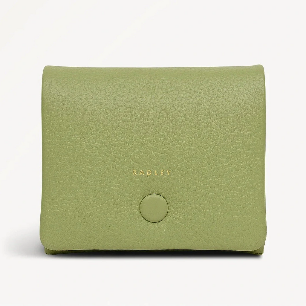 Radley Mallow Street - Medium Bifold Purse - Apple Green Leather (NWT)