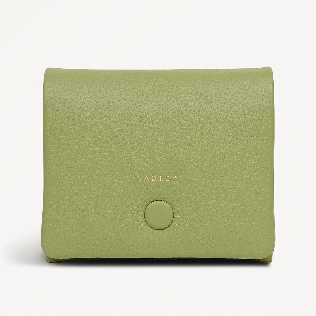 Radley Mallow Street - Medium Bifold Purse - Apple Green Leather (NWT)