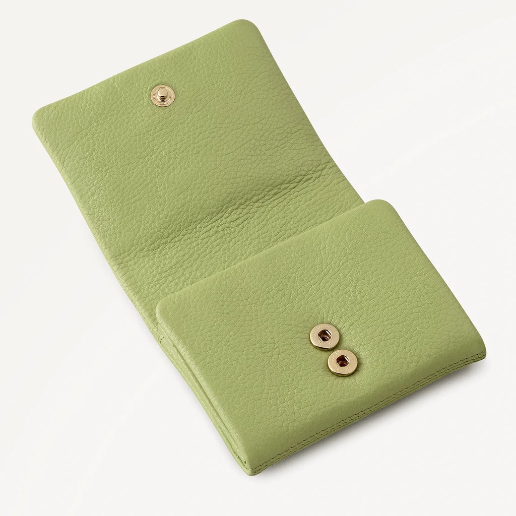 Radley Mallow Street - Medium Bifold Purse - Apple Green Leather (NWT)