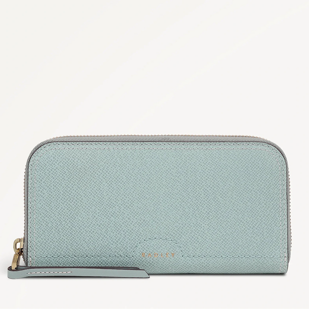 Radley Bramwell Lane - Large Zip Around Purse - Green Water (New With Tags)