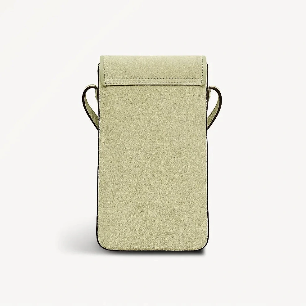 Radley Bramwell Lane - Suede Medium Phone Cross Body - Lemongrass Yellow (New With Tags)