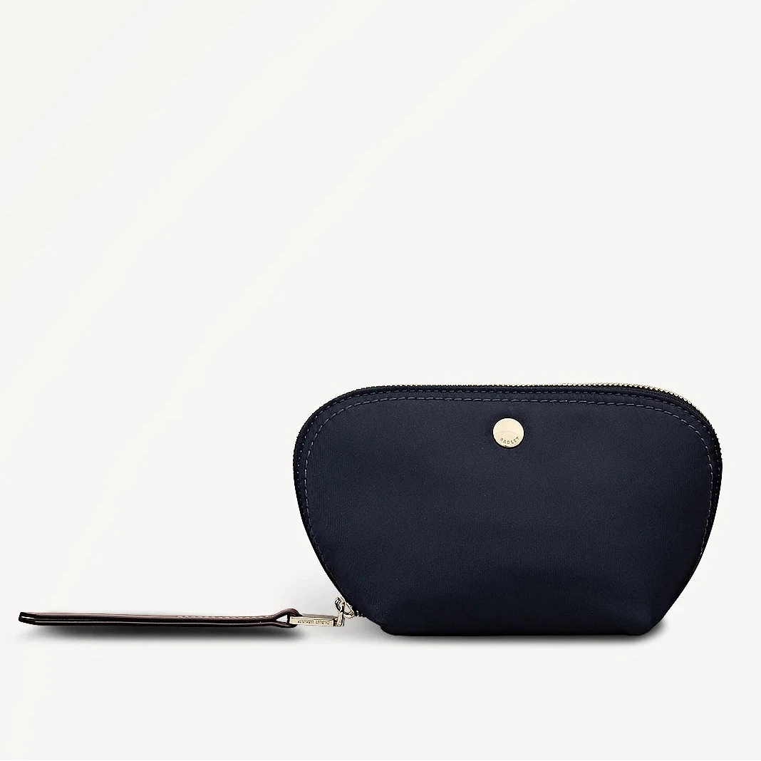 Radley Bramwell Lane - Medium Fabric Cosmetic Pouch - Ink Blue (New)