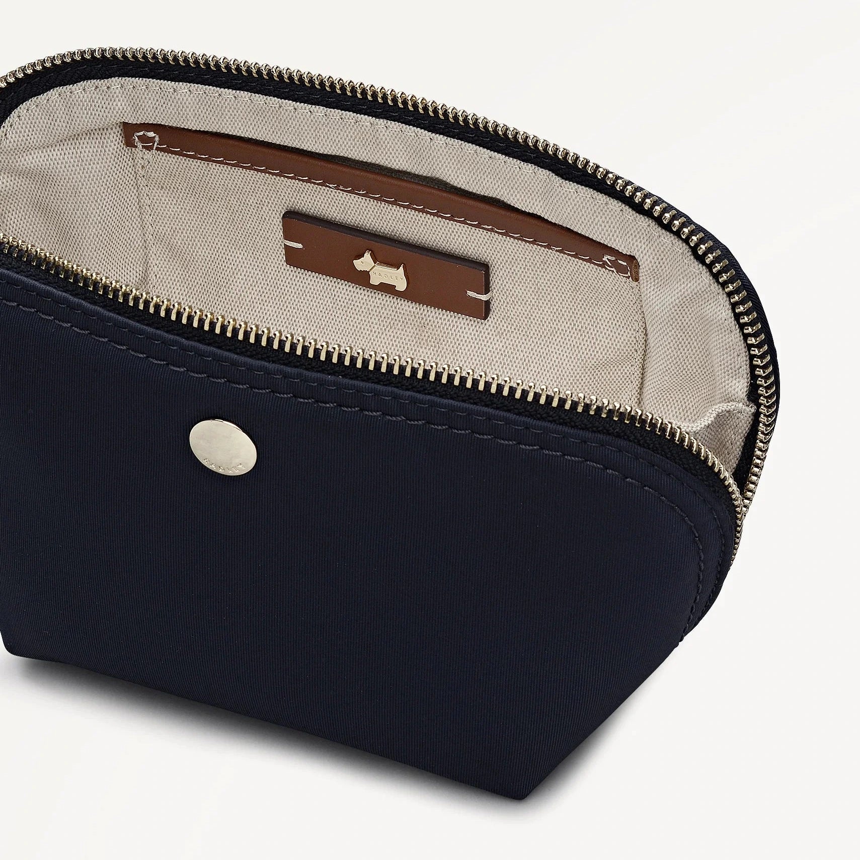 Radley Bramwell Lane - Medium Fabric Cosmetic Pouch - Ink Blue (New)