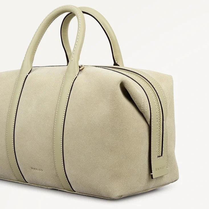 Radley Bramwell Lane - Medium Ziptop Grab - Lemongrass Suede (NWT)
