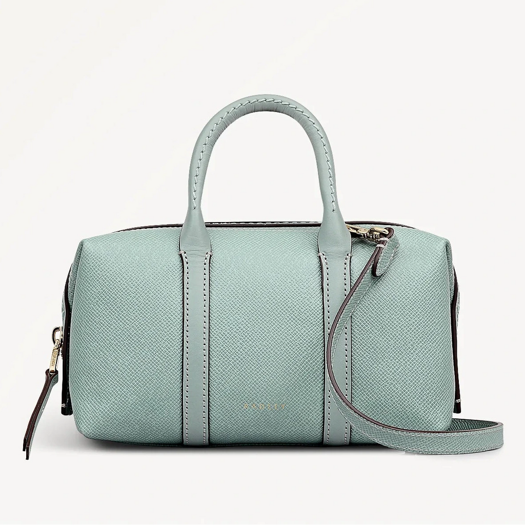 Radley Bramwell Lane - Mini Ziptop Grab Bag - Green Water Leather (NWT)
