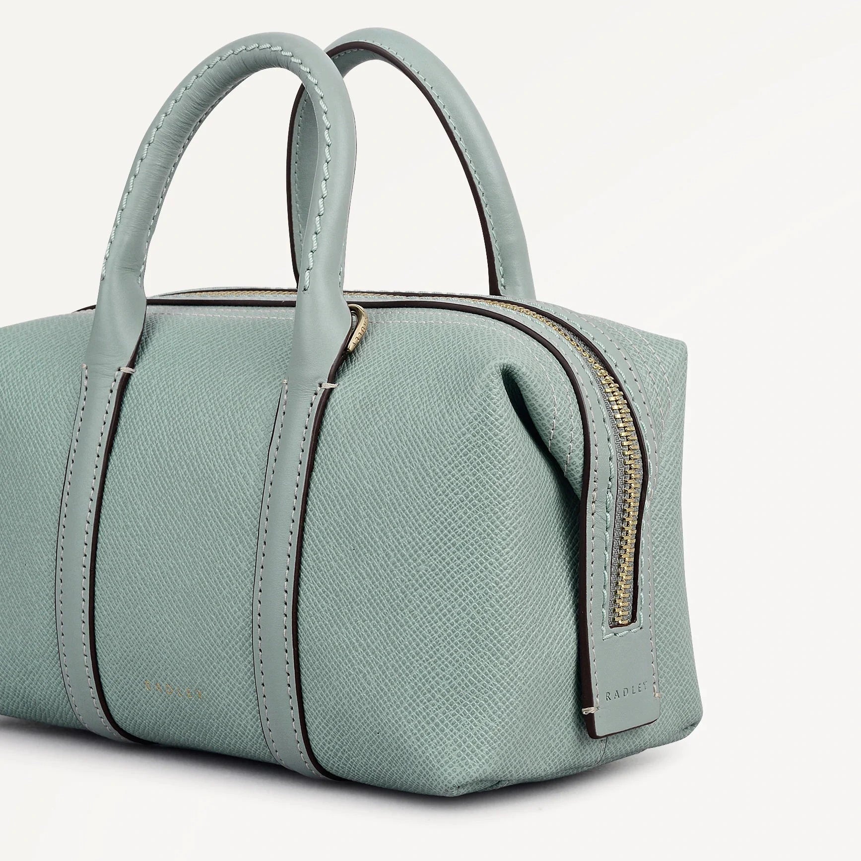 Radley Bramwell Lane - Mini Ziptop Grab Bag - Green Water Leather (NWT)