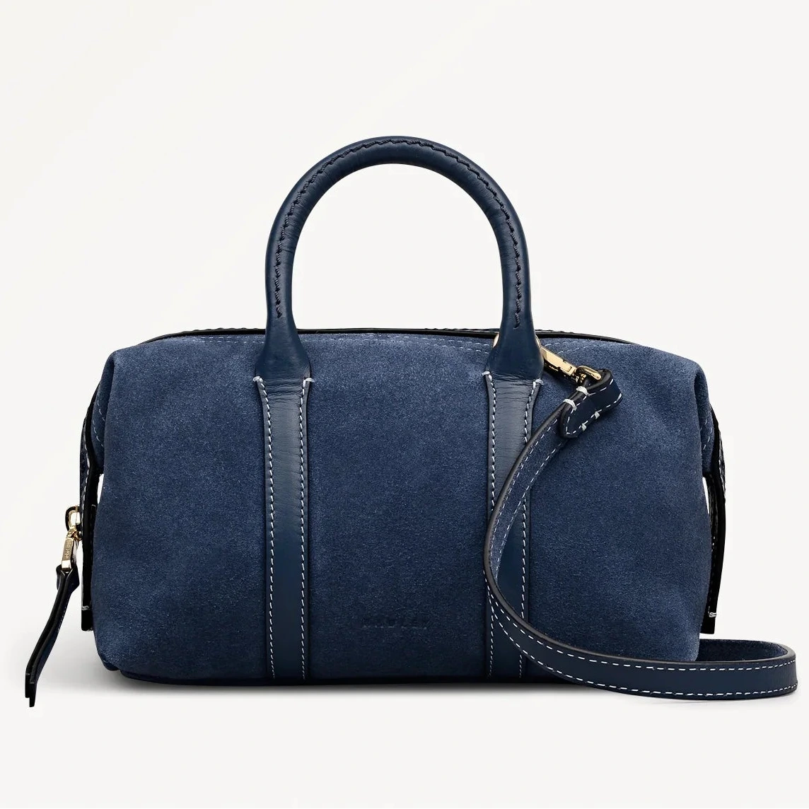 Radley Bramwell Lane - Mini Ziptop Grab Bag - Naval Blue Suede (NWT)