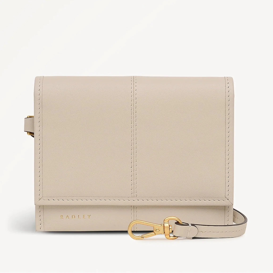 Radley Chilton Grove - Medium Flapover Purse - Beige Leather (NWT)
