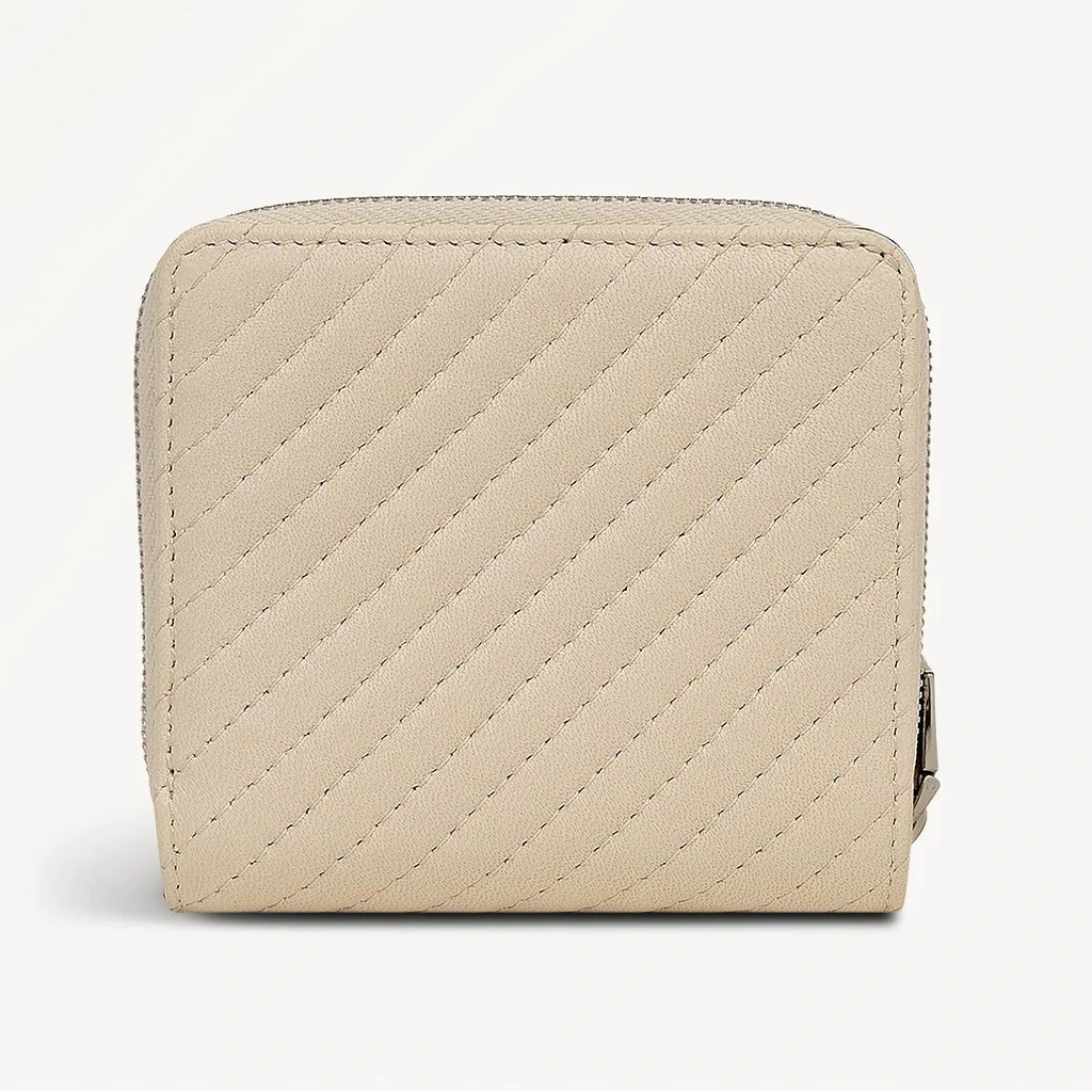 Radley Dukes Place - Medium Quilted Zip Around Purse - Salt Leather (NWT)