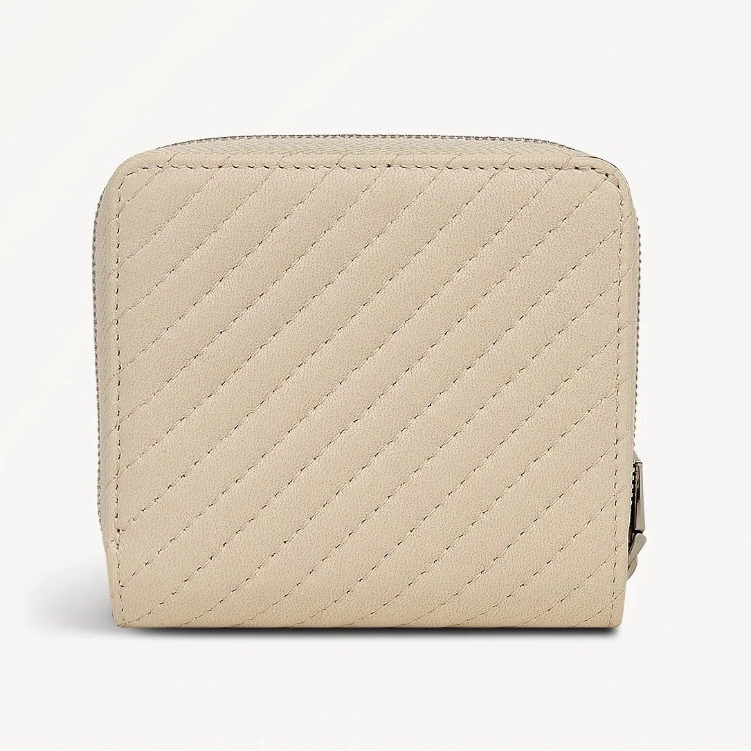 Radley Dukes Place - Medium Quilted Zip Around Purse - Salt Leather (NWT)