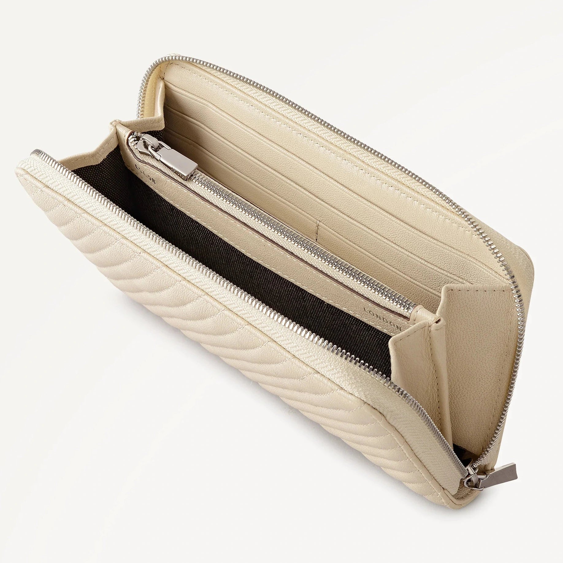 Radley Dukes Place - Large Quilted Zip Around Wallet - Salt (NWT)