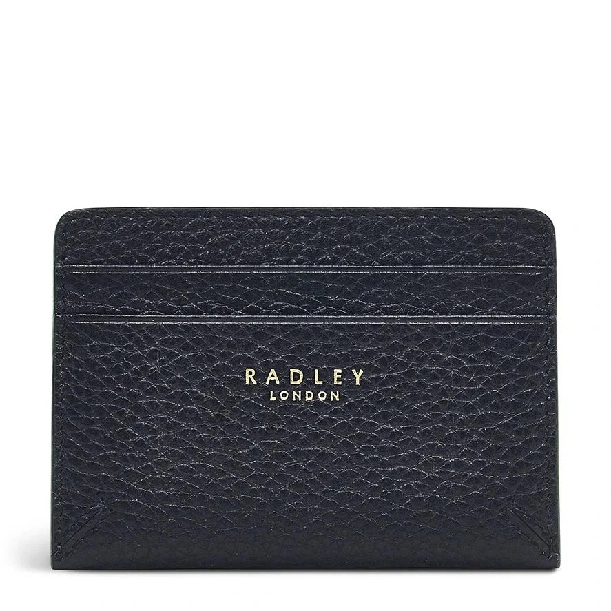 Radley - Duke's Place - Small Black Grain Leather Cardholder (NWT)