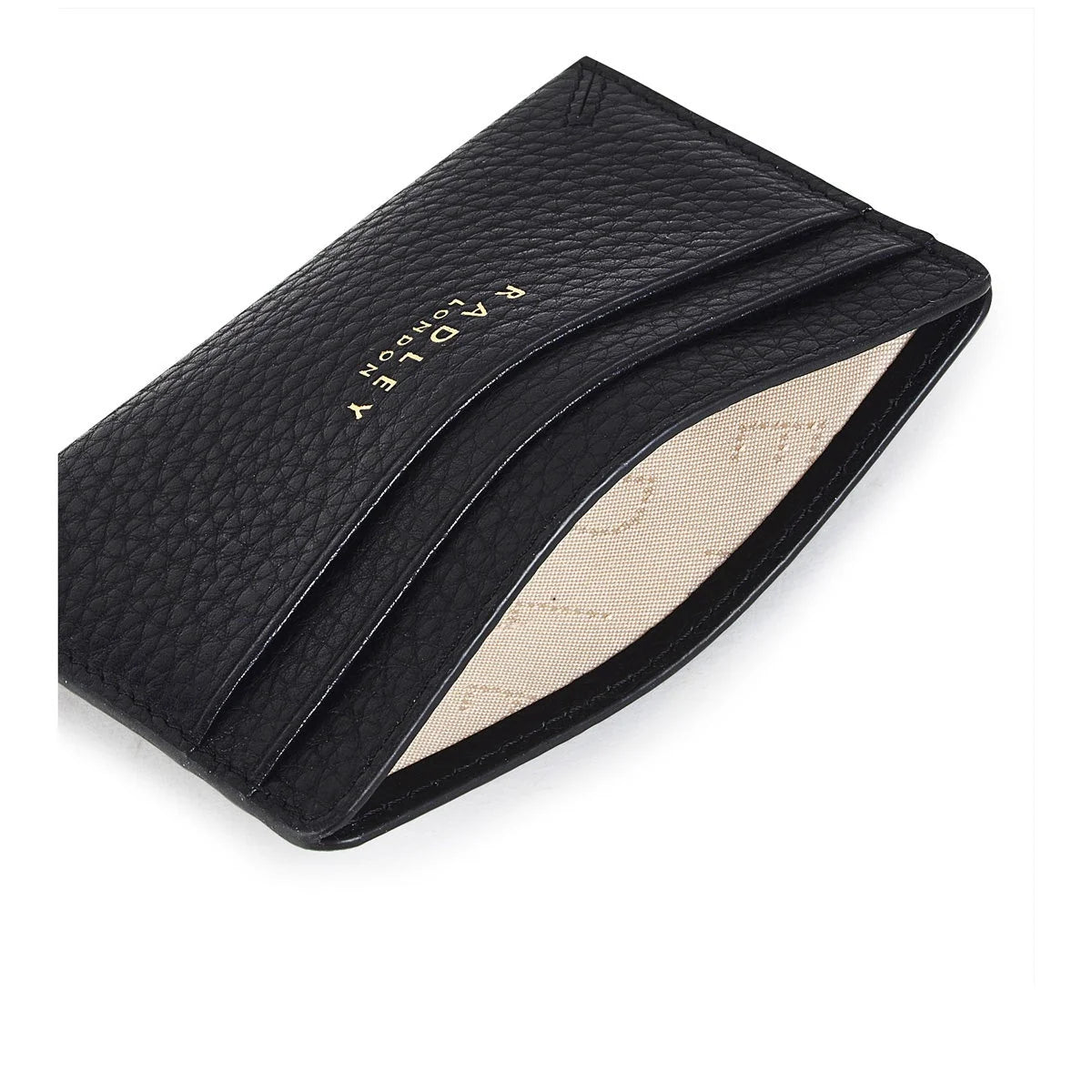 Radley - Duke's Place - Small Black Grain Leather Cardholder (NWT)