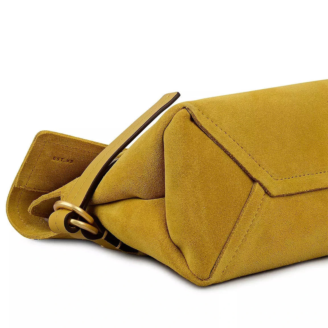 Radley Fleet Street - Medium Flapover Clutch Bag - Ochre Suede Leather (NWT)