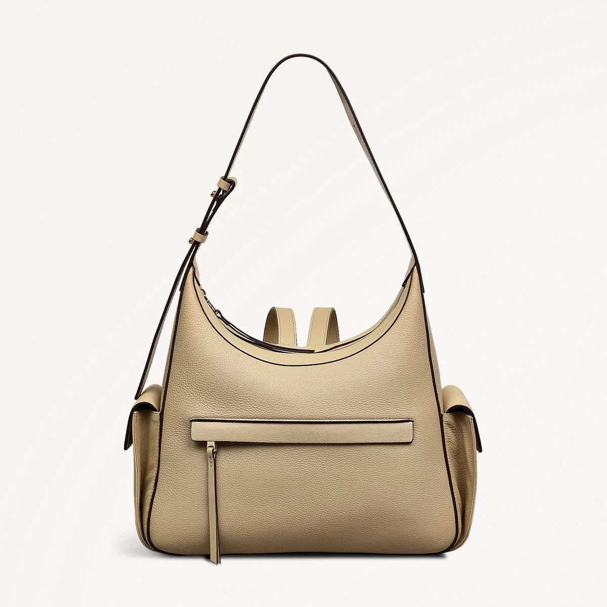Radley The Fitzrovia - Small Ziptop Backpack - Stone Grain Leather (NWT)