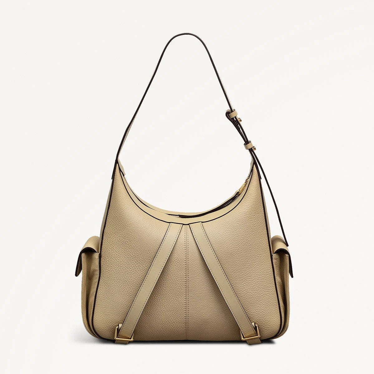 Radley The Fitzrovia - Small Ziptop Backpack - Stone Grain Leather (NWT)
