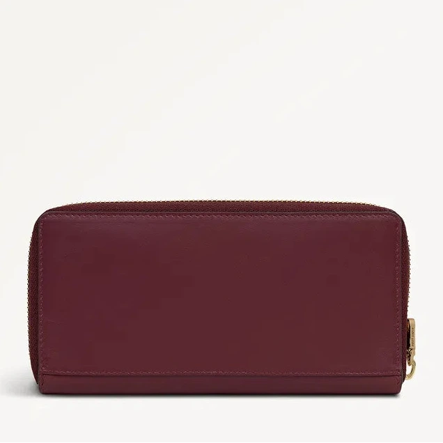 Radley Hadley Lane - Large Zip Around Wallet - Dark Cherry (NWT)
