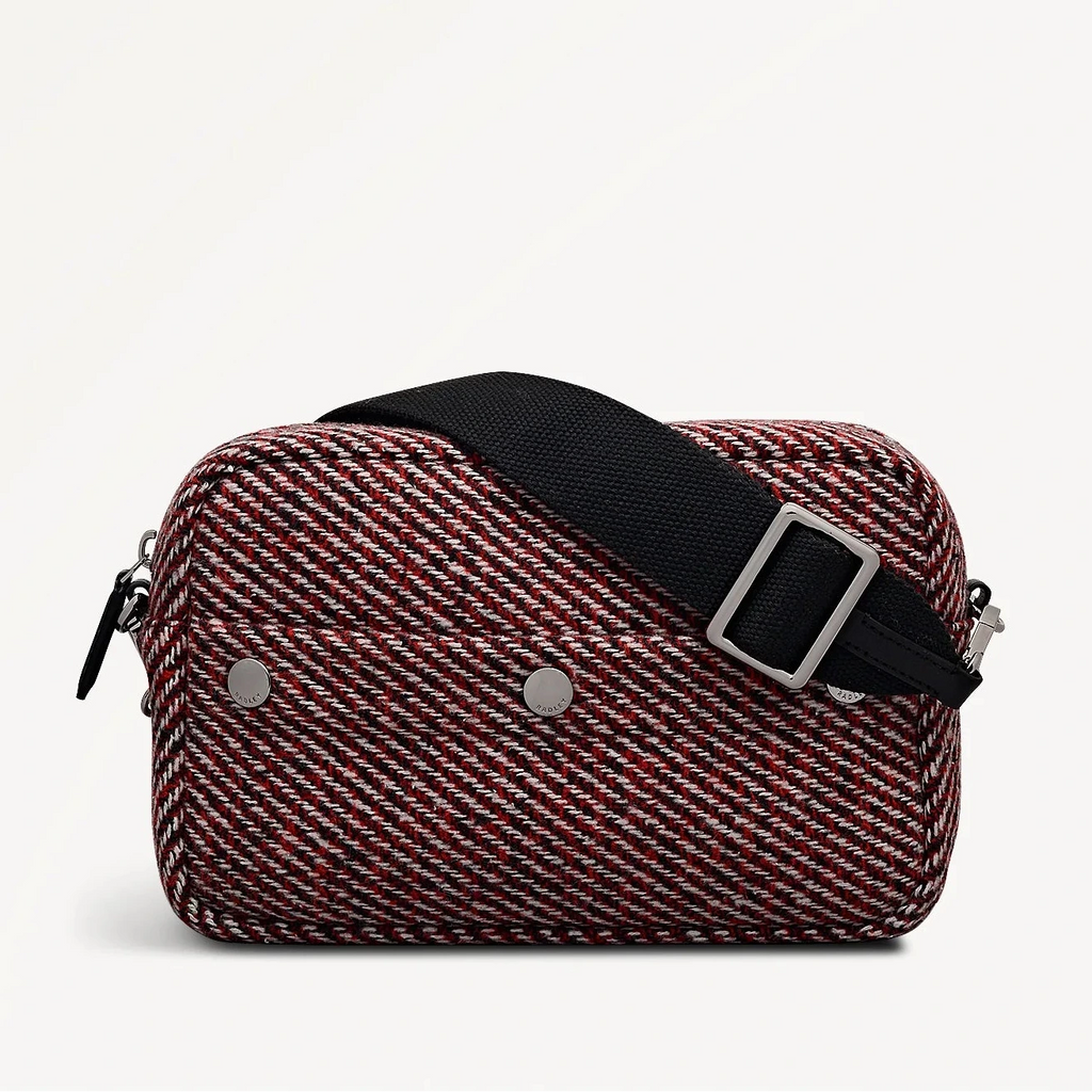 Radley Hadleigh Place - Small Ziptop Cross Body Bag - Dark Cherry Woven (NWT)