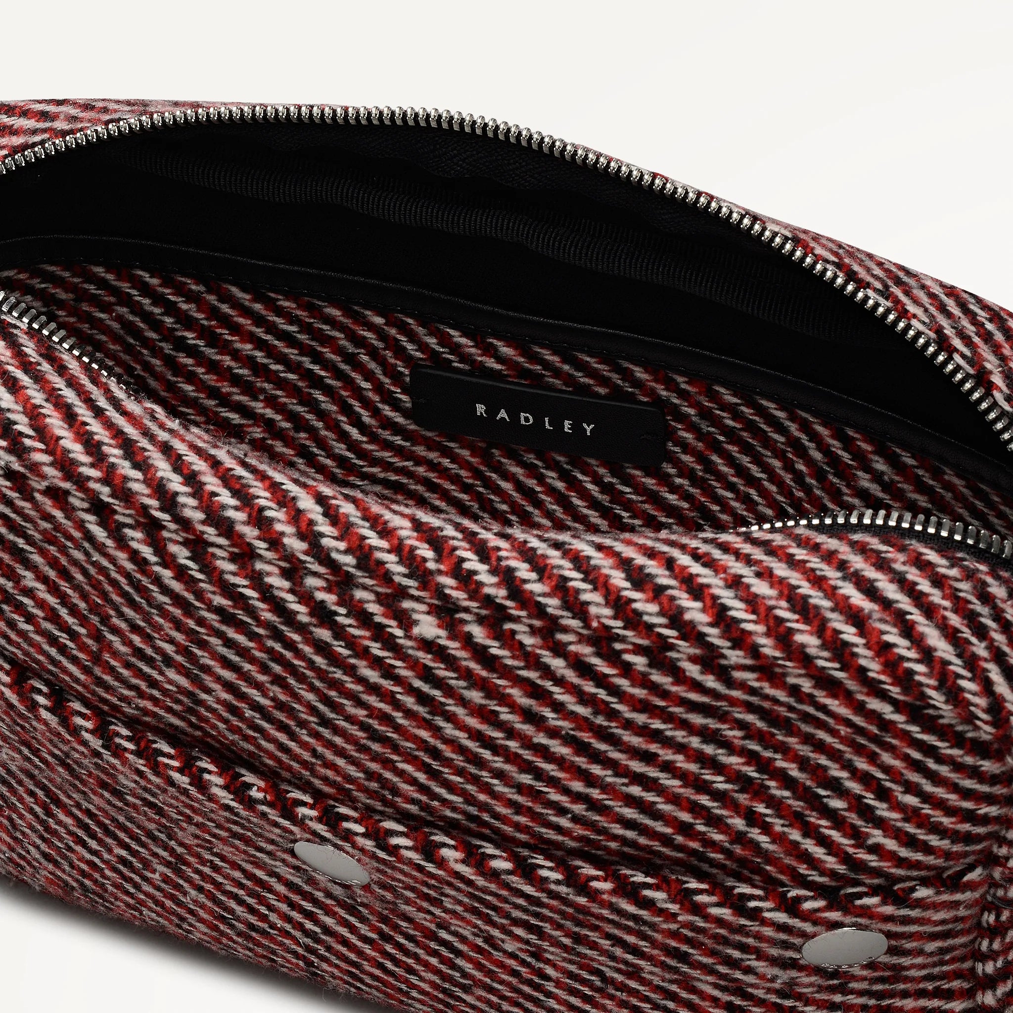 Radley Hadleigh Place - Small Ziptop Cross Body Bag - Dark Cherry Woven (NWT)