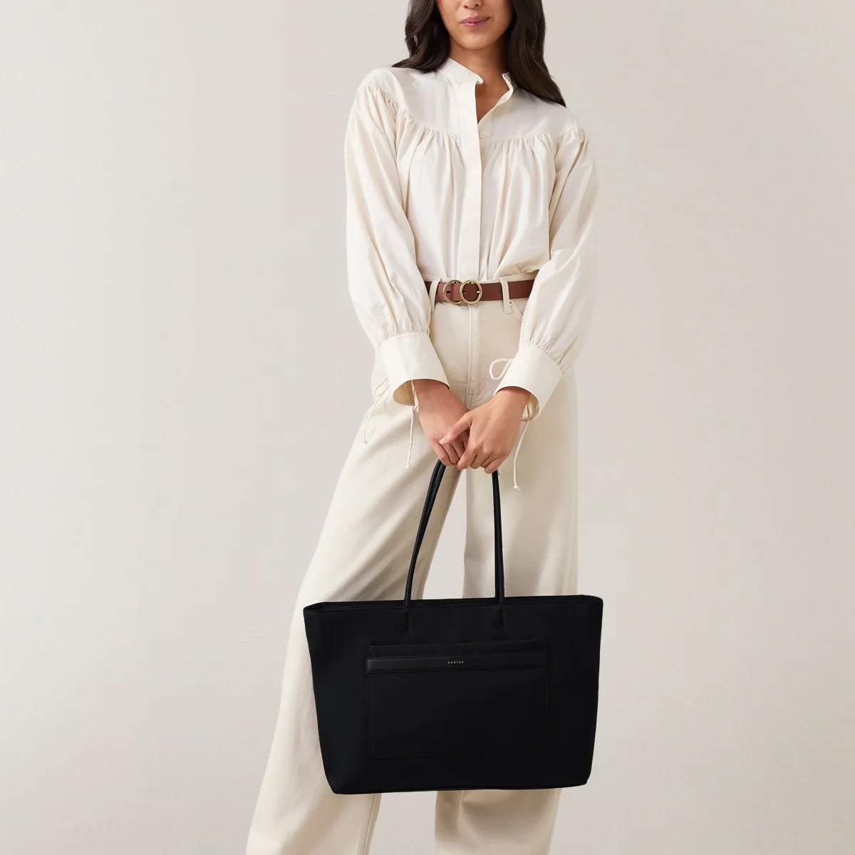 Radley Holland Park - Large Ziptop Tote Bag - Black Fabric (NWT)