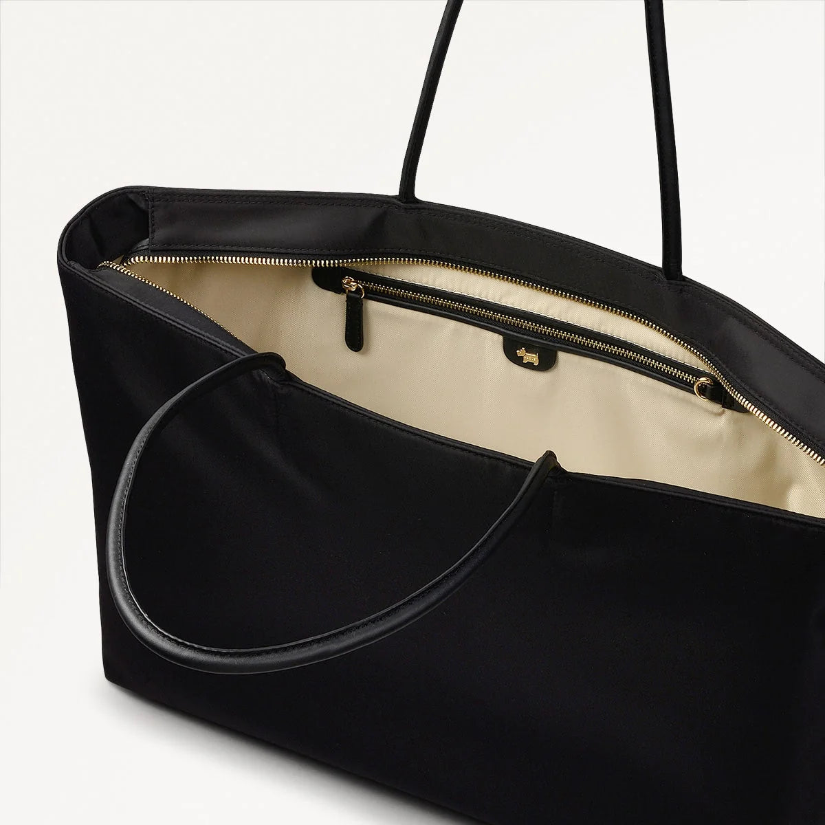 Radley Holland Park - Large Ziptop Tote Bag - Black Fabric (NWT)