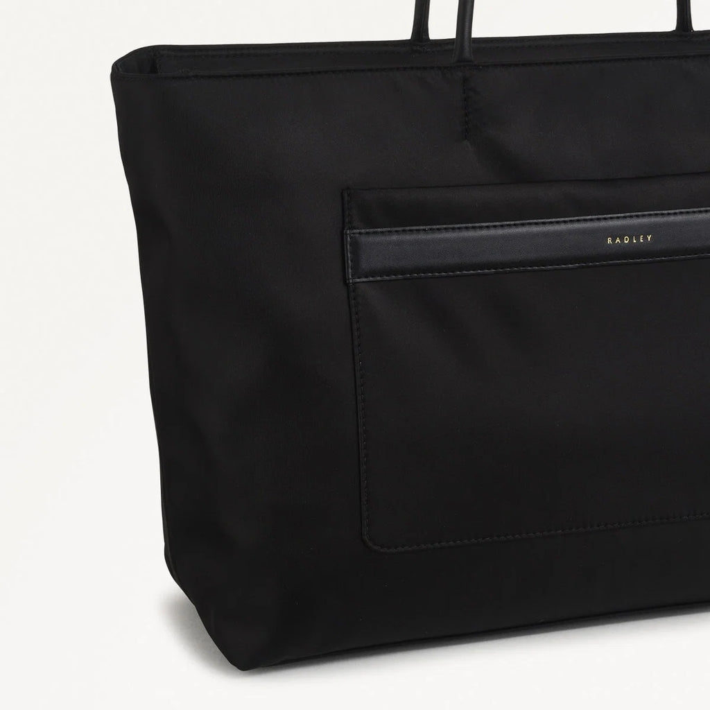 Radley Holland Park - Large Ziptop Tote Bag - Black Fabric (NWT)