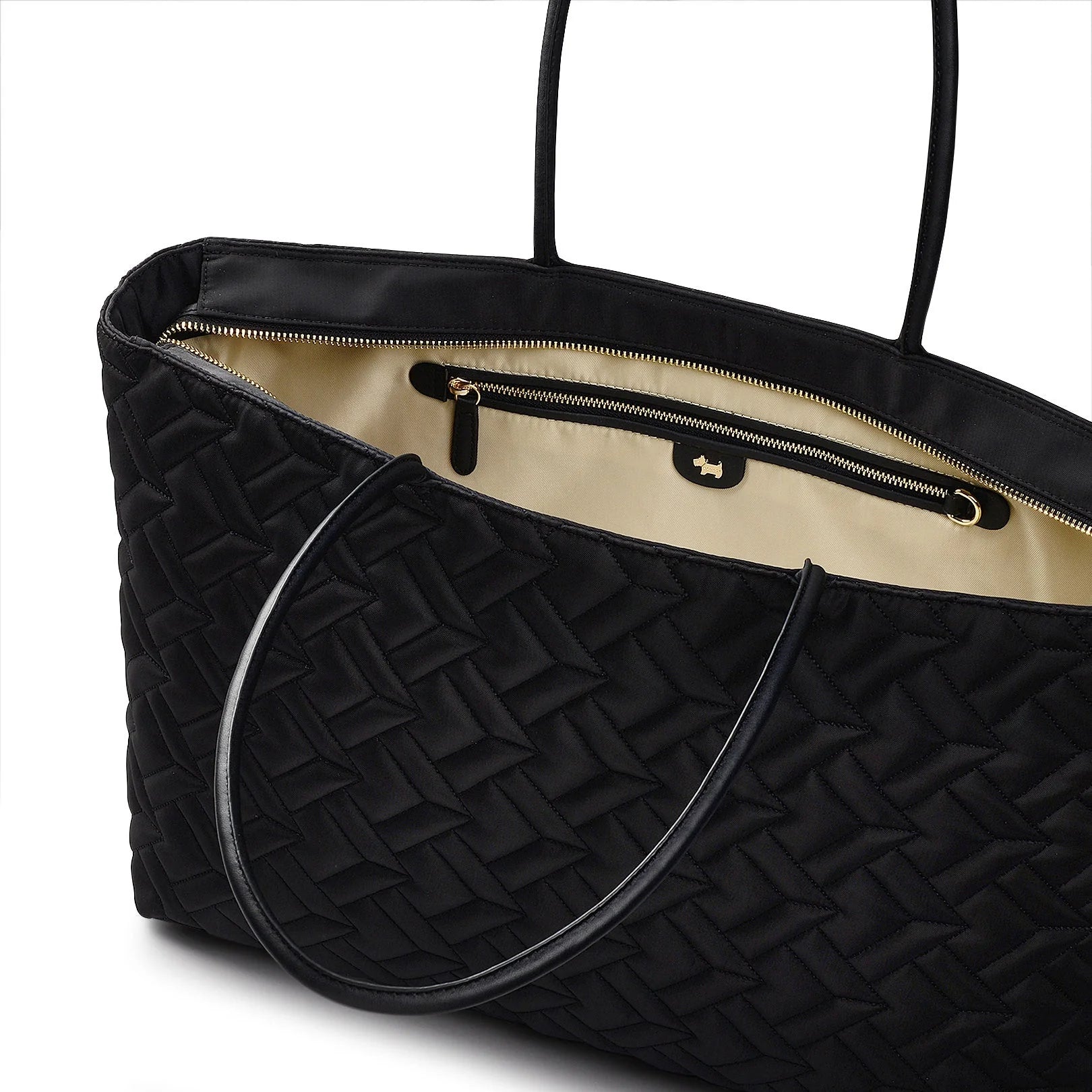 Radley Holland Park - Large Ziptop Tote Bag - Black Fabric (NWT)