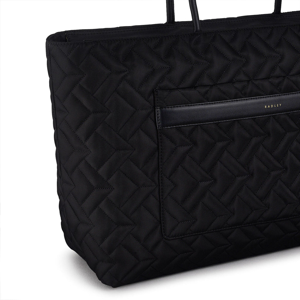 Radley Holland Park - Large Ziptop Tote Bag - Black Fabric (NWT)