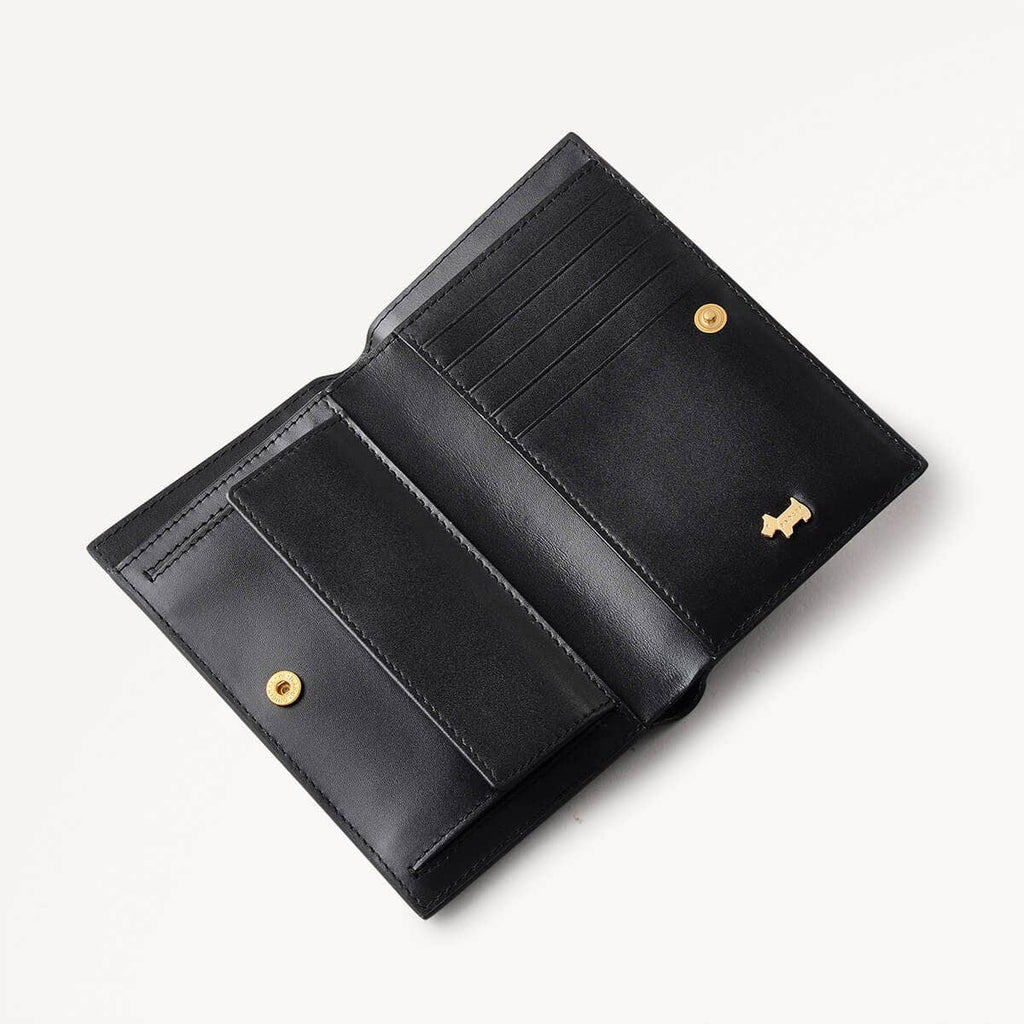 Radley Heritage Lane - Medium Bifold Purse - Black (NWT)