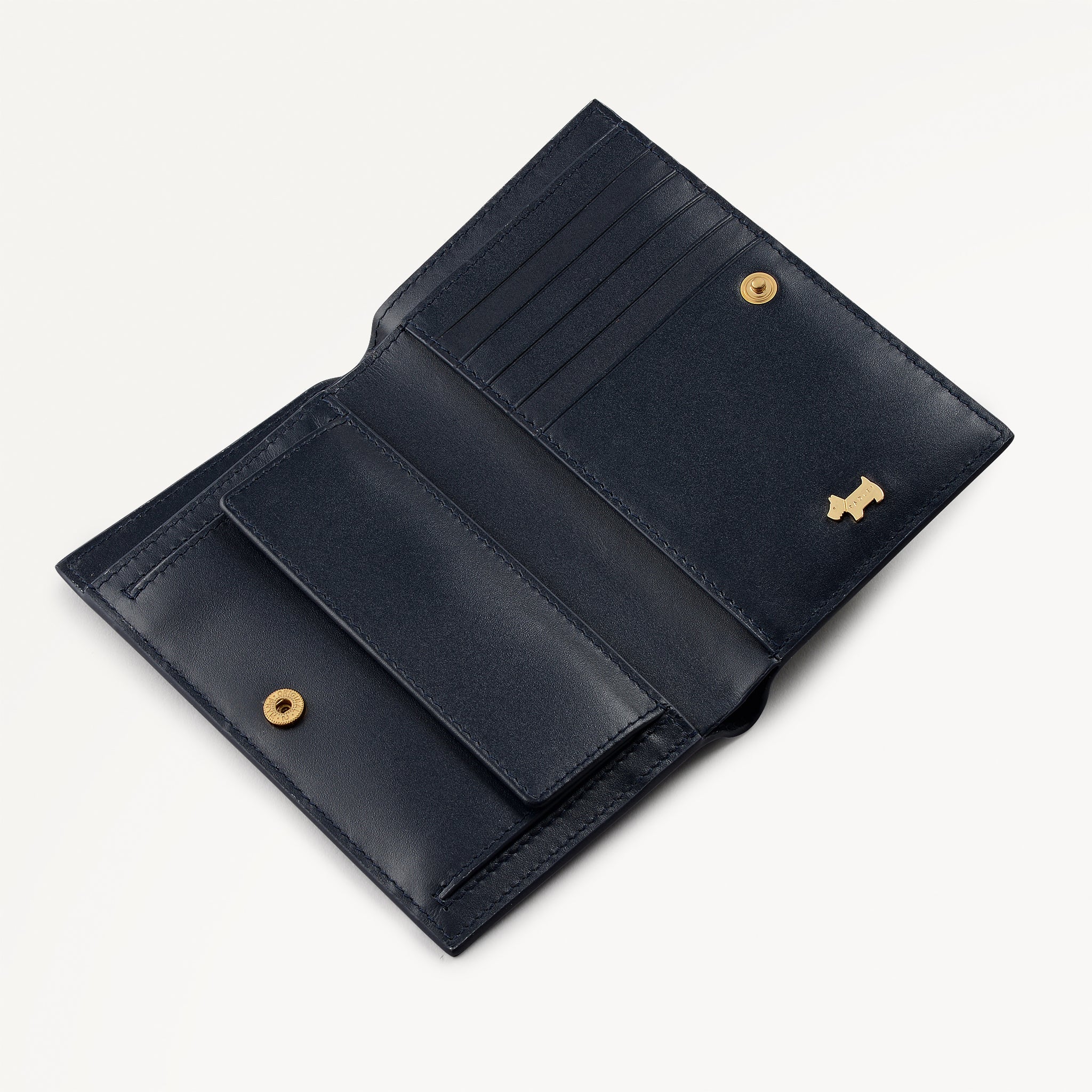Radley Heritage Lane - Medium Bifold Purse - Ink Blue (NWT)
