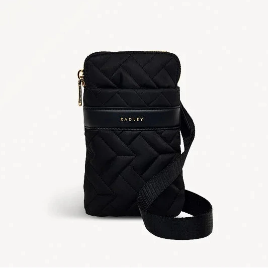 Radley Holland Park - Medium Ziparound Phone Crossbody - Black Fabric (NWT)