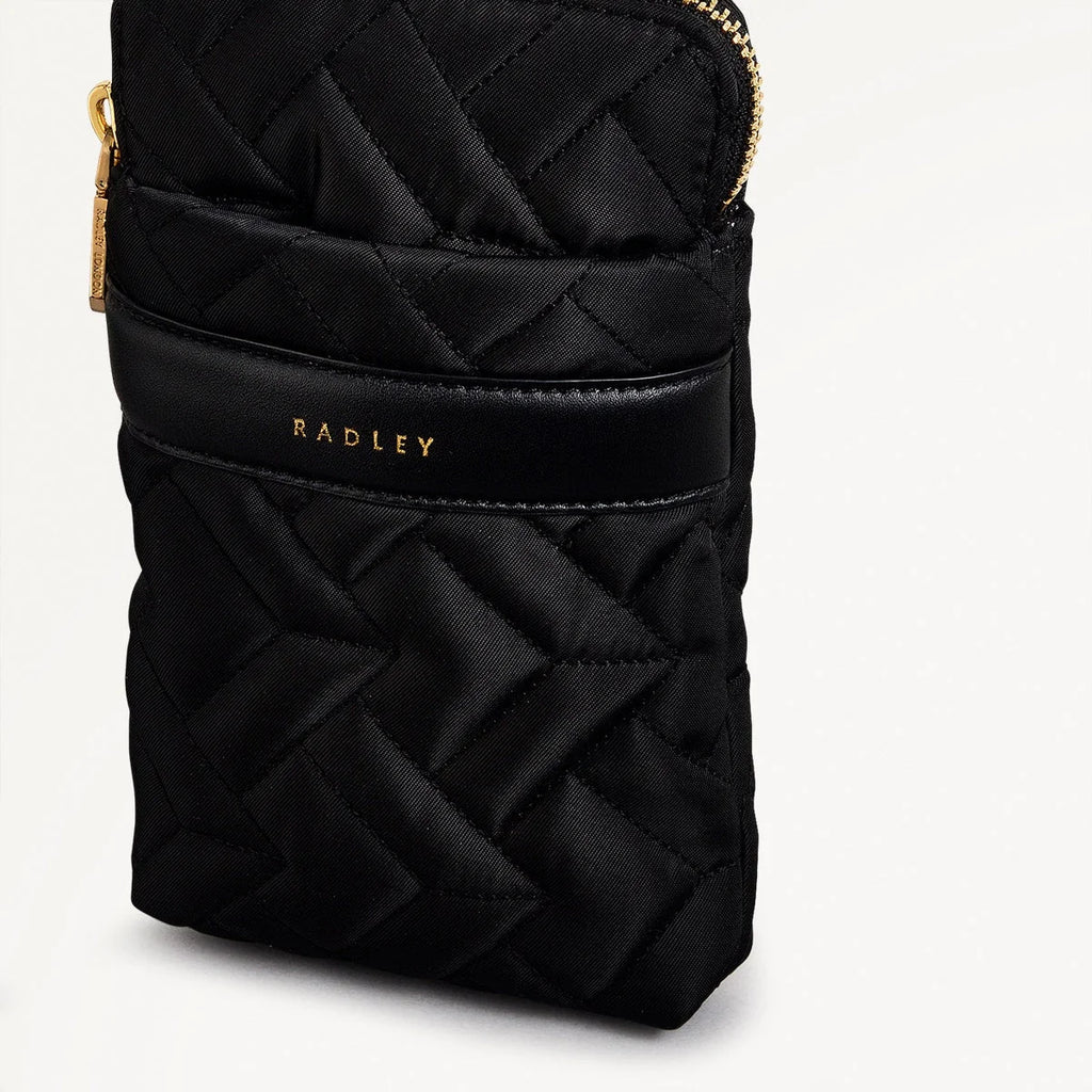 Radley Holland Park - Medium Ziparound Phone Crossbody - Black Fabric (NWT)