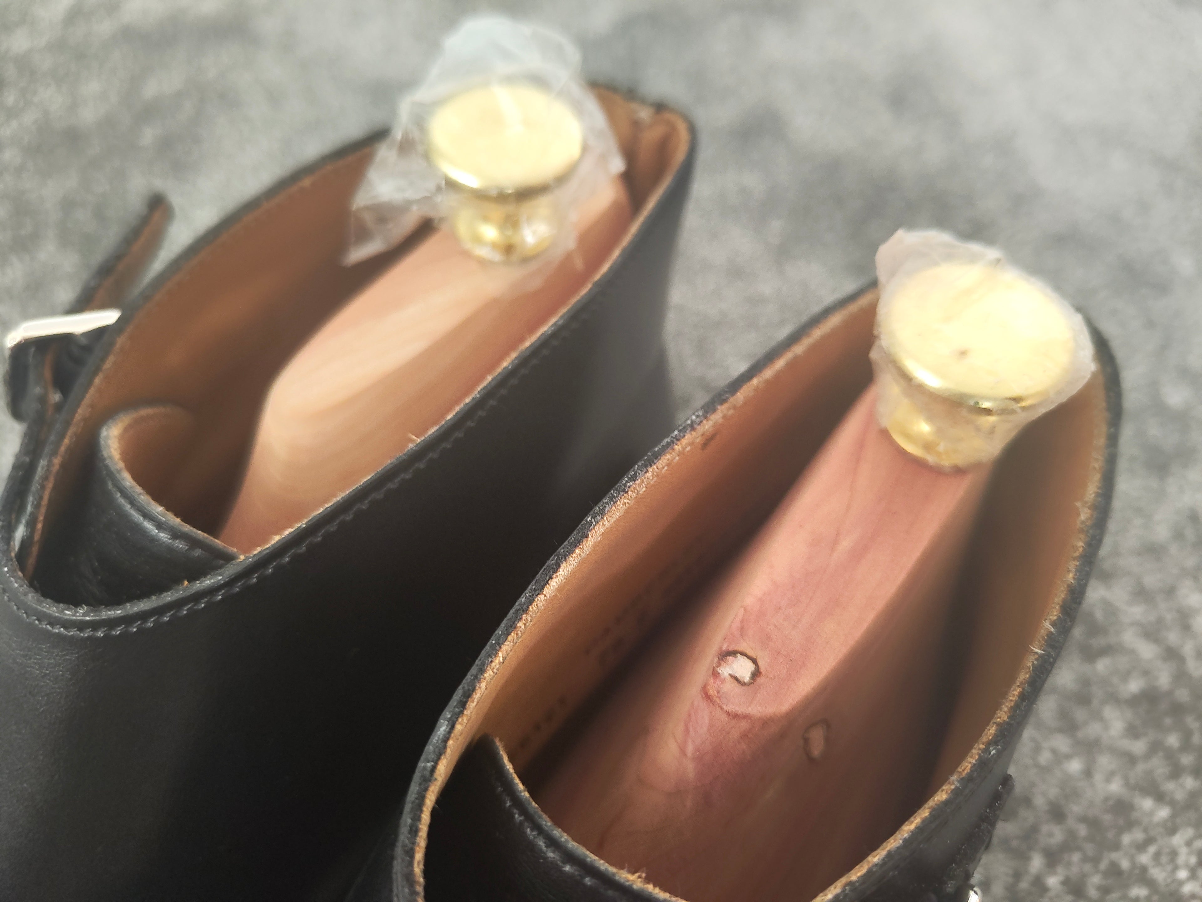 Crockett & Jones Camberley Black Monk Strap Boots - Size UK 7.5 (Shoe Trees inc)
