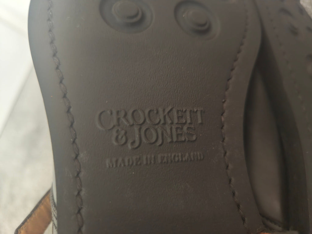 Crockett & Jones Camberley Black Monk Strap Boots - Size UK 7.5 (Shoe Trees inc)