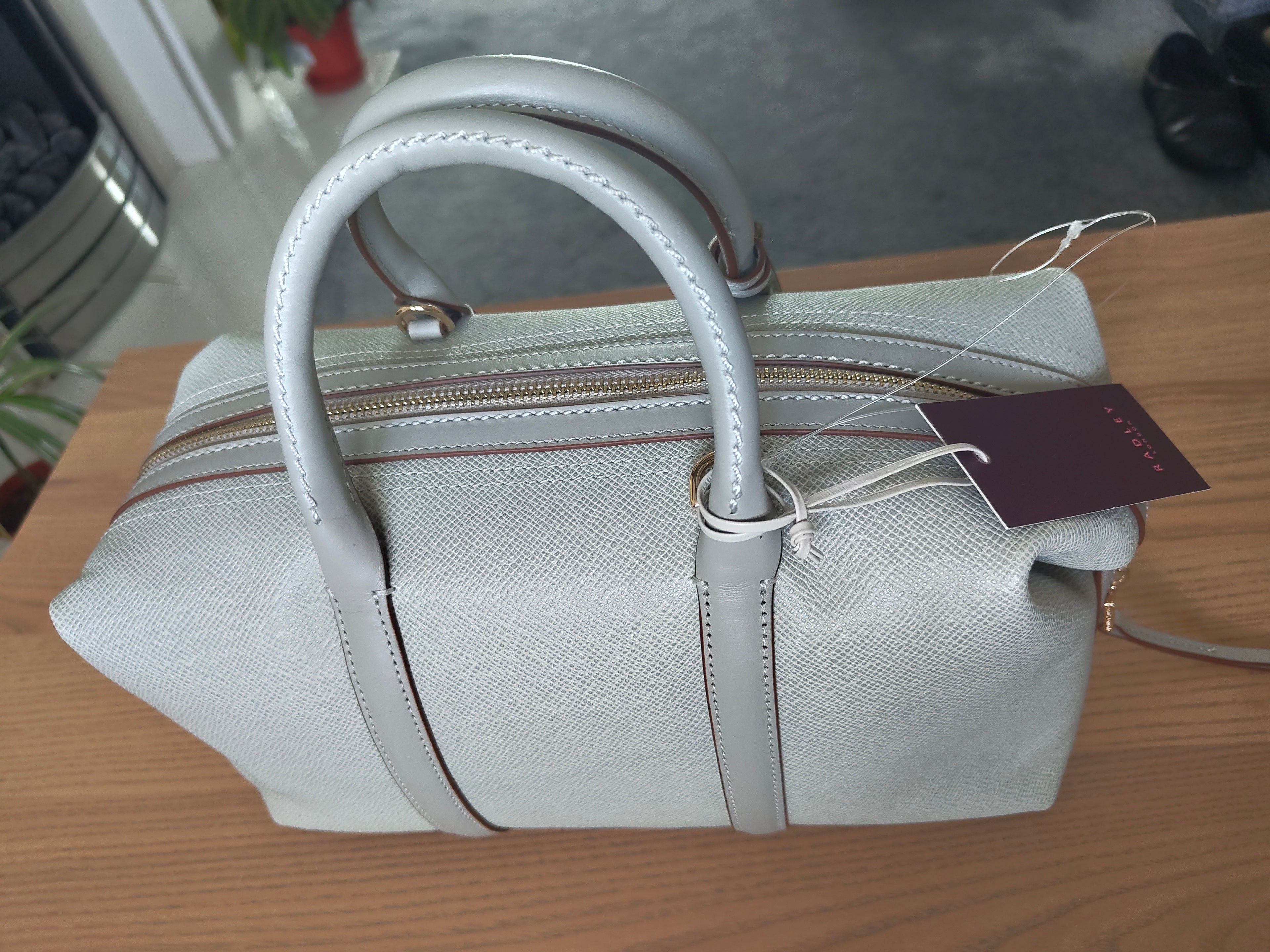 Radley Bramwell Lane - Medium Ziptop Grab - Shell Grain Leather (NWT)