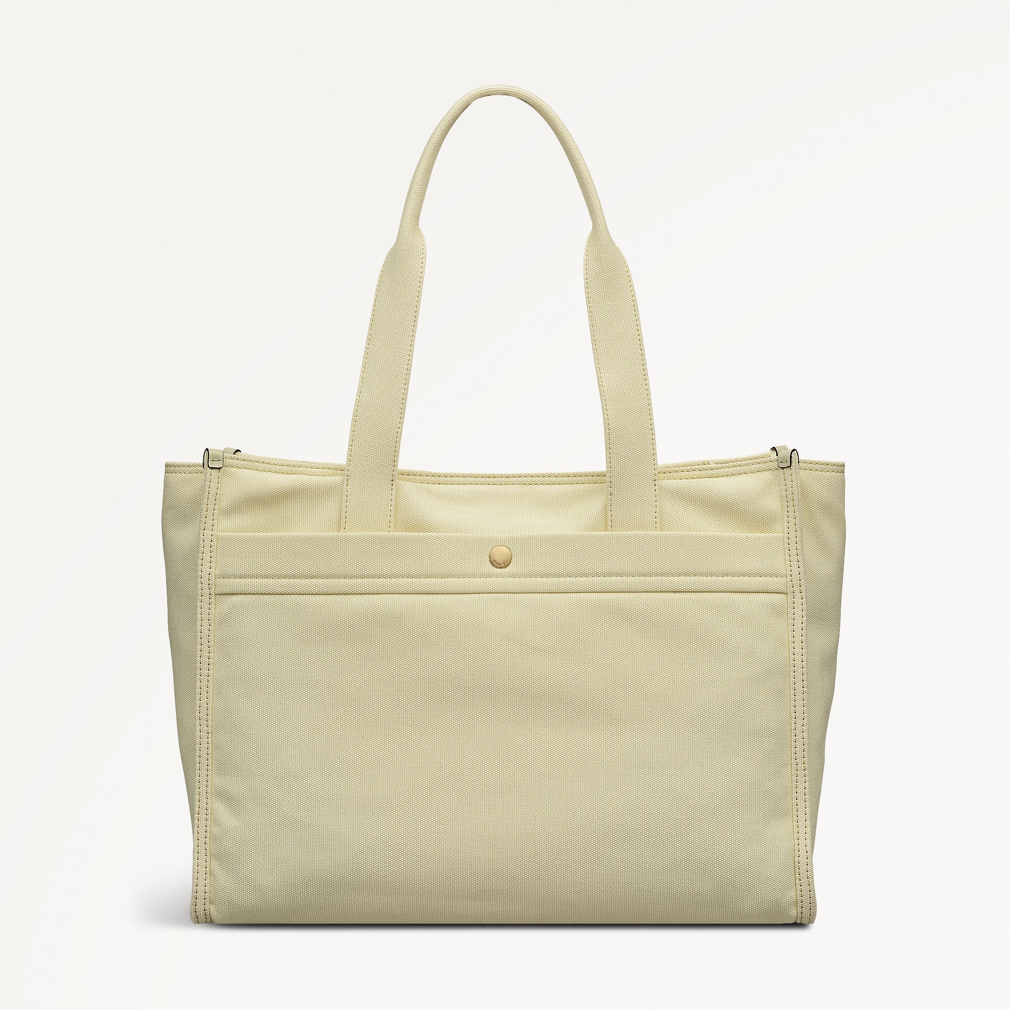 Radley Kenton Mews - Large Open Top Fabric Tote - Lemongrass Yellow (NWT)