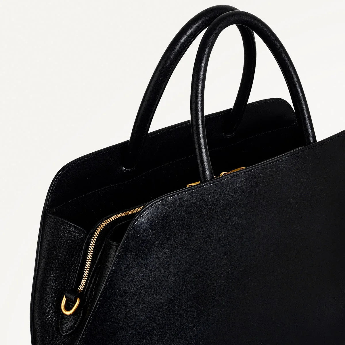 Radley Liverpool Street - Medium Ziptop Grab Bag - Black Leather (NWT)
