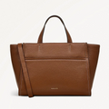 Radley Oak Street - Medium Ziptop Grab - Brown Grain Leather (NWT)