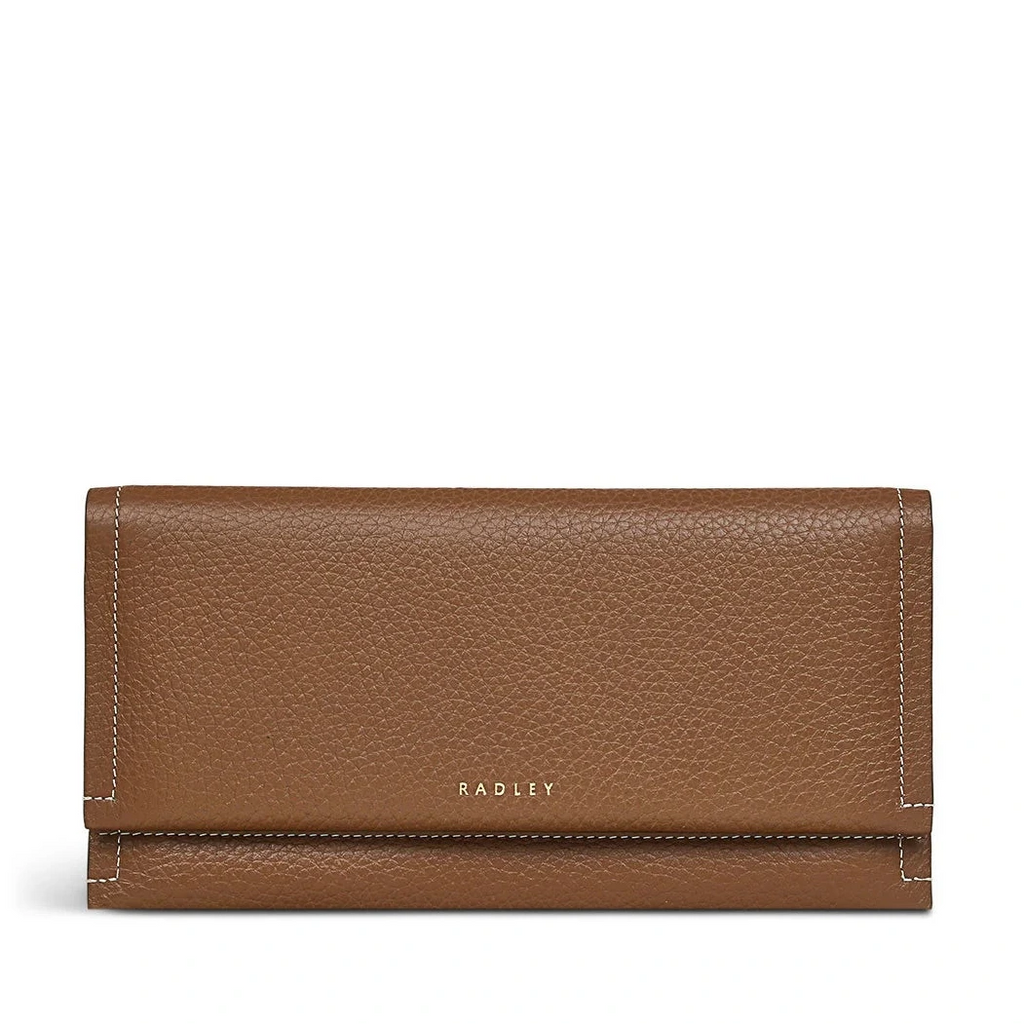 Radley Oak Street - Large Flapover Purse - Saddle Brown (NWT)