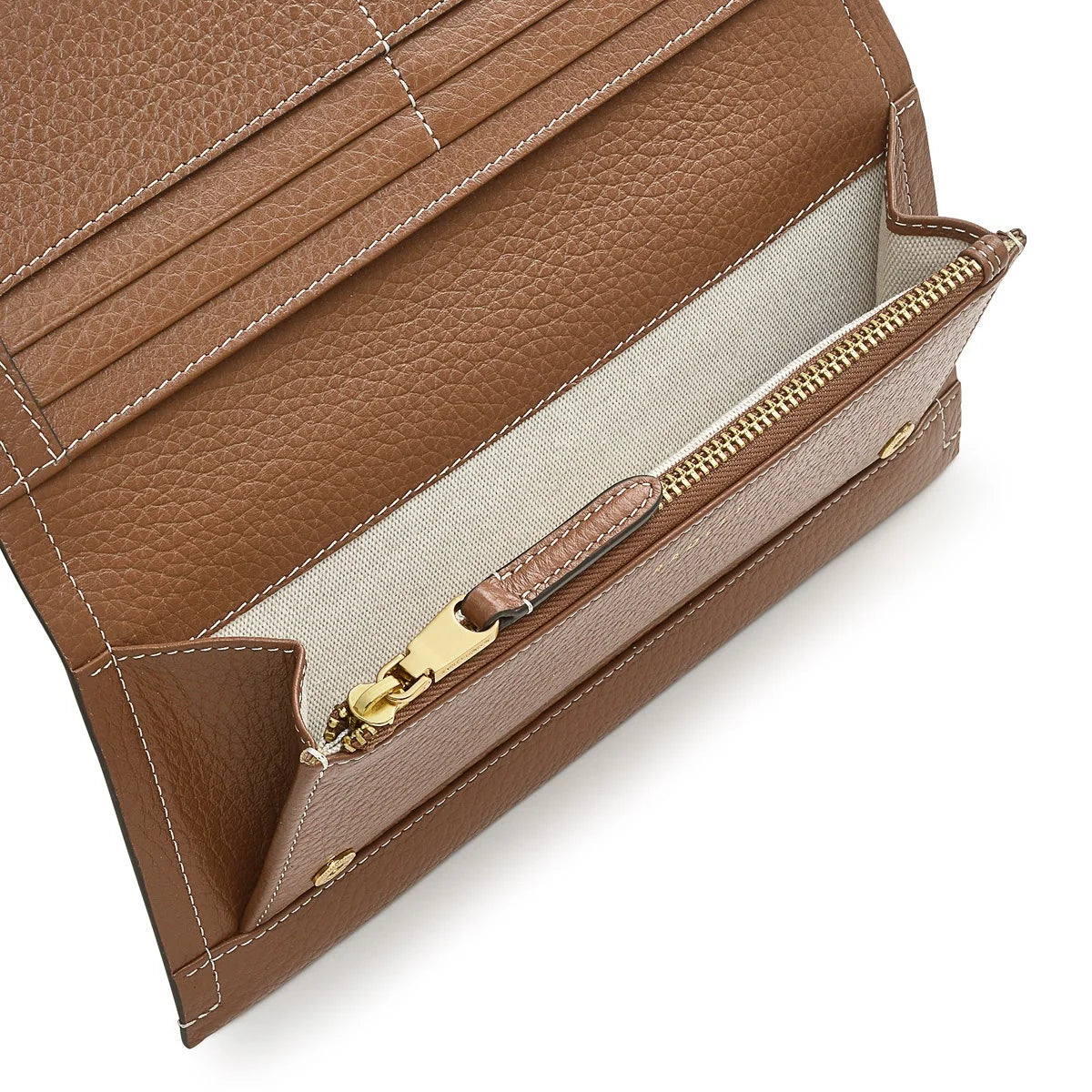 Radley Oak Street - Large Flapover Purse - Saddle Brown (NWT)
