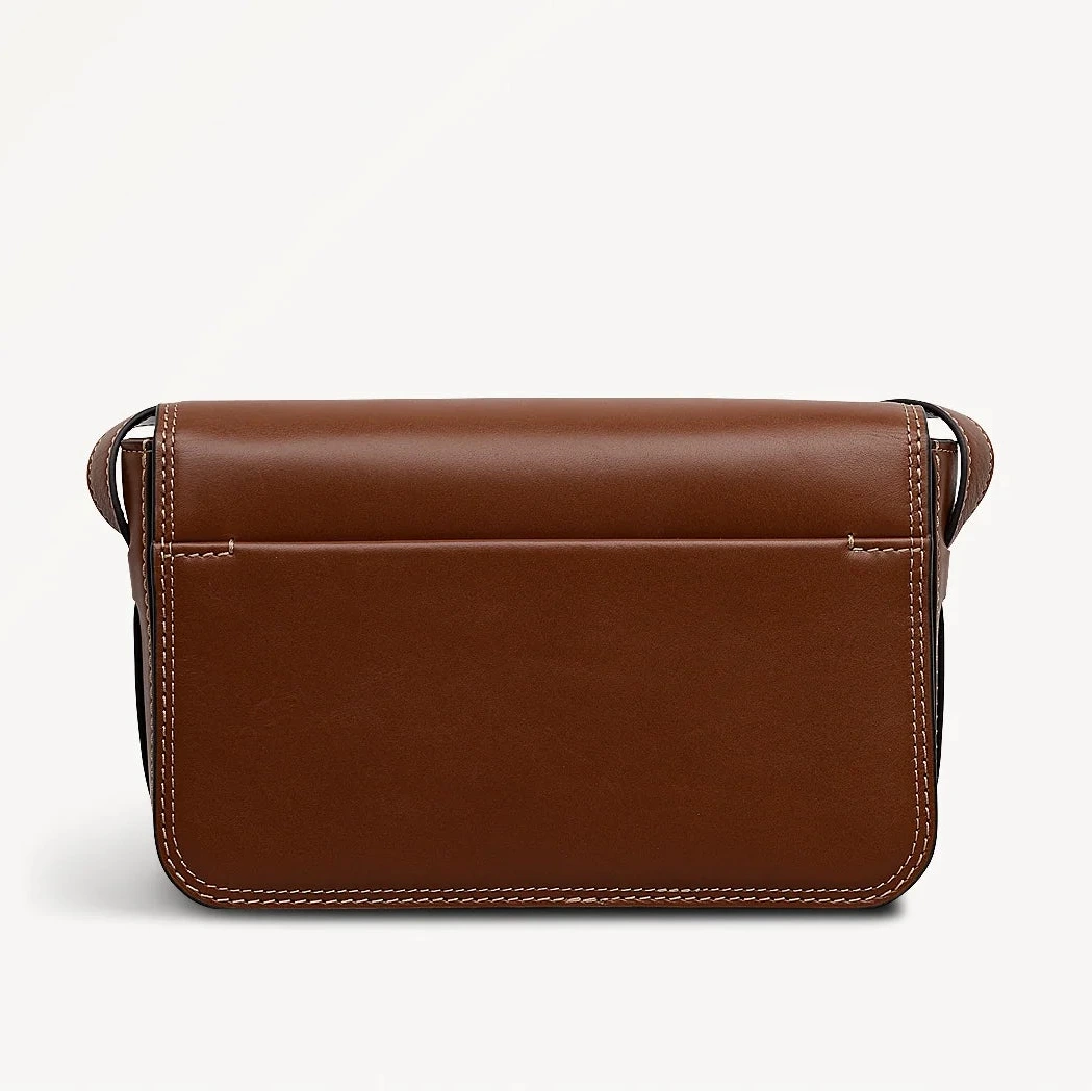 Radley Pocket Street - Small Flapover Cross Body Bag - Cognac Brown (NWT)