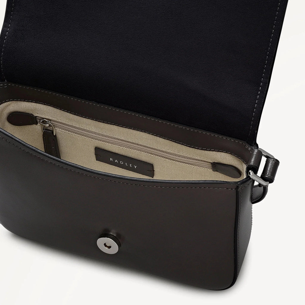 Radley Percy Grove - Medium Flapover Cross Body Bag - Mouse Grey (NWT)