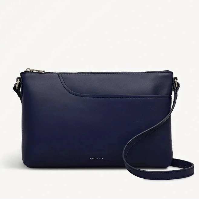 Radley Pockets - Medium Ziptop East-West Crossbody Bag - Evenfall Blue (NWT)