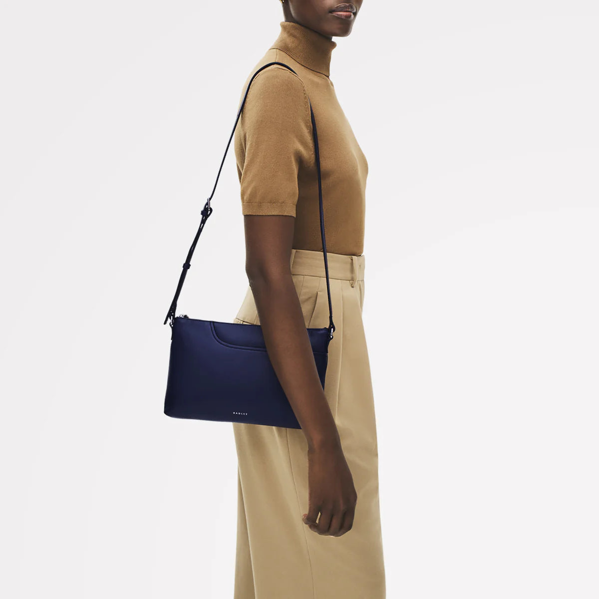 Radley Pockets - Medium Ziptop East-West Crossbody Bag - Evenfall Blue (NWT)