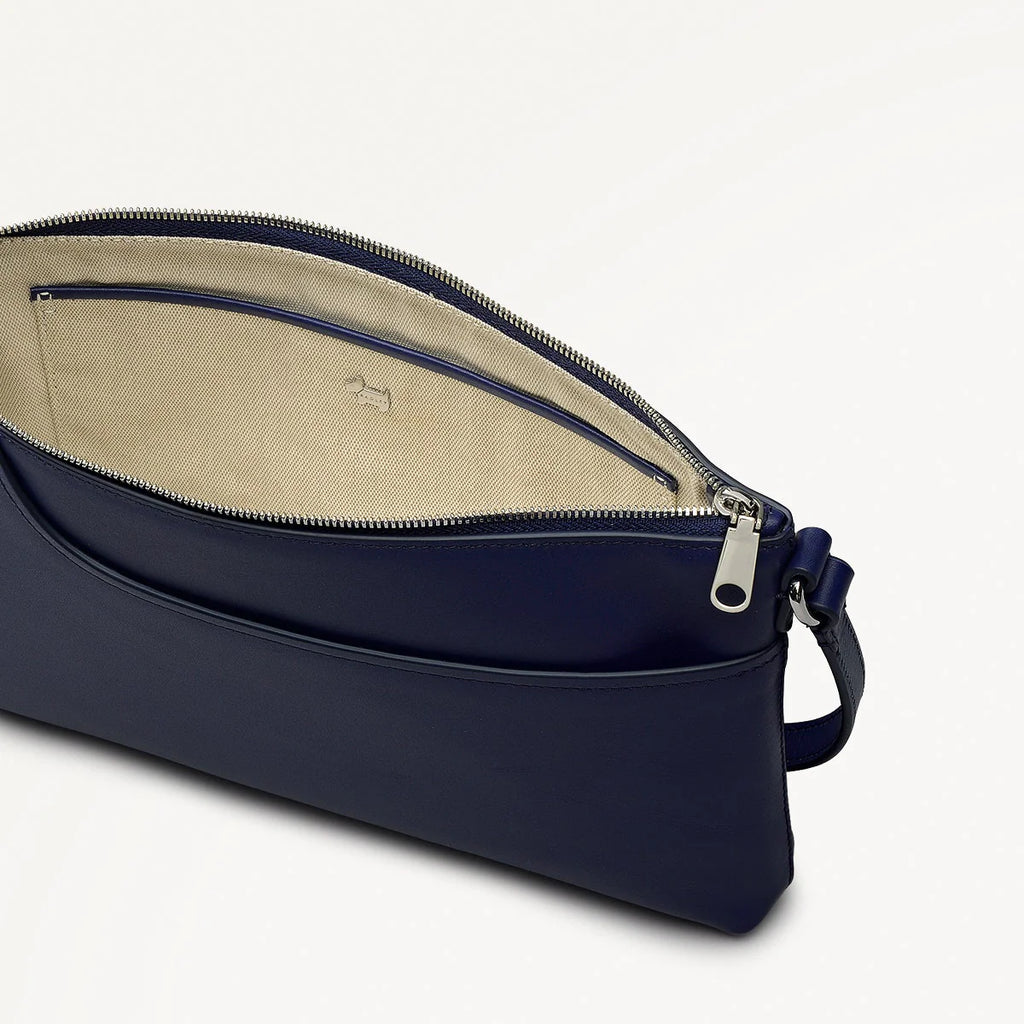 Radley Pockets - Medium Ziptop East-West Crossbody Bag - Evenfall Blue (NWT)