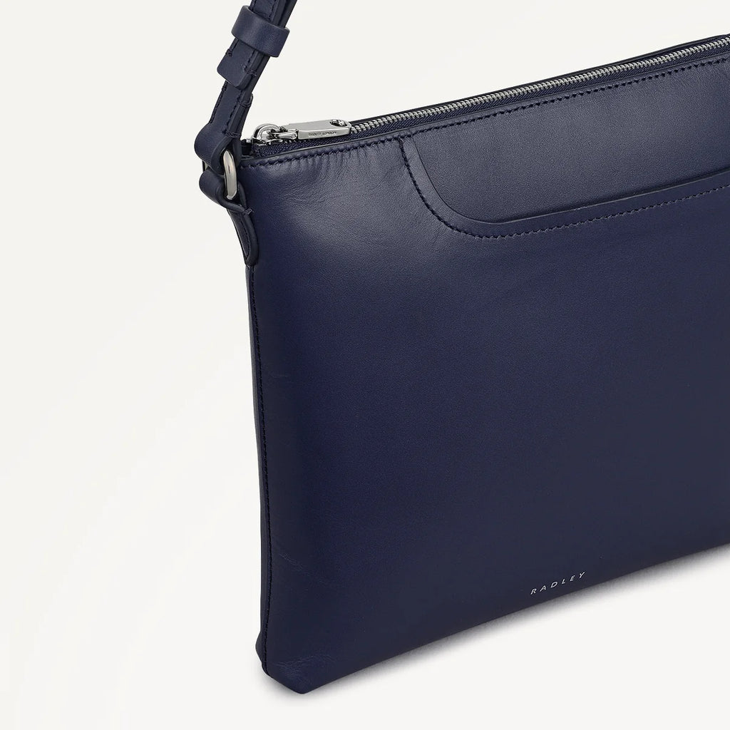 Radley Pockets - Small Ziptop NS Crossbody Bag - Evenfall Blue (NWT)