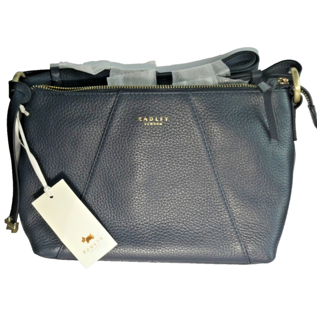 Radley Wood Street Women's Medium Cross Body Leather Bag Ink Blue (New with tags)