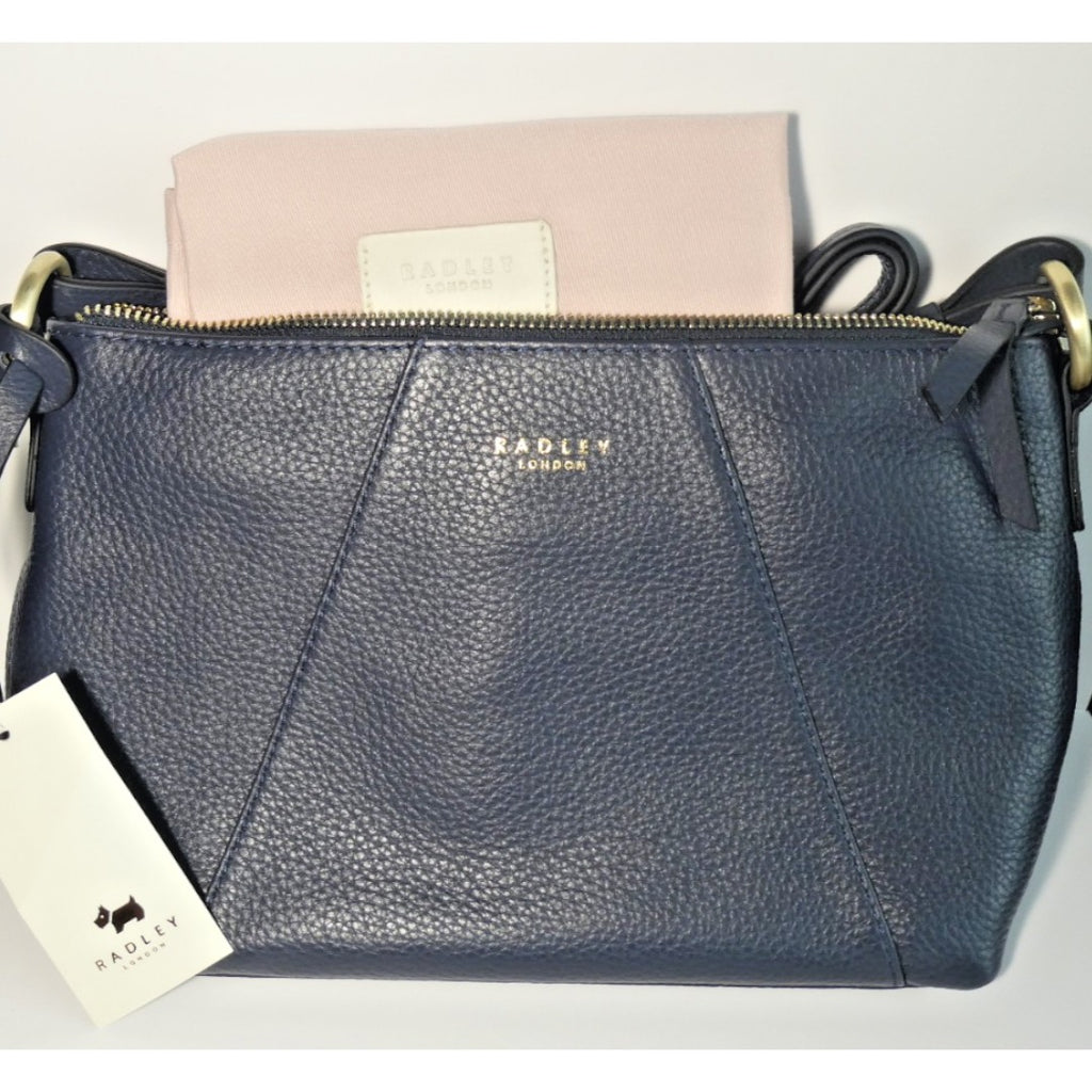 Radley Wood Street Women's Medium Cross Body Leather Bag Ink Blue (New with tags)