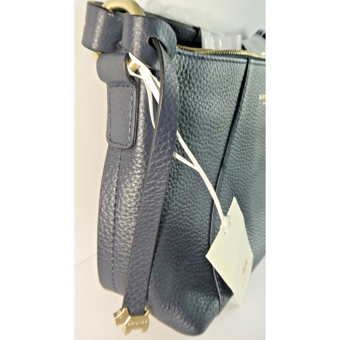 Radley Wood Street Women's Medium Cross Body Leather Bag Ink Blue (New with tags)
